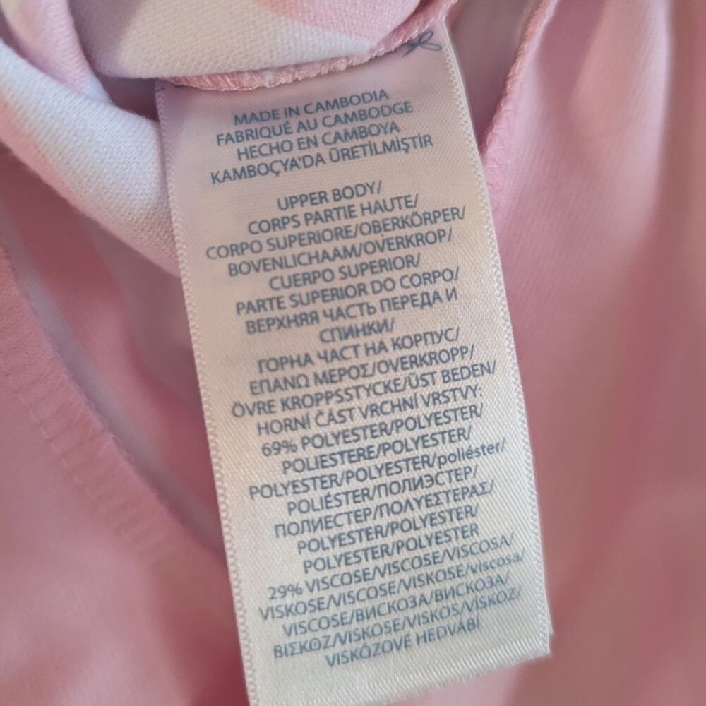Ralph Lauren Dress Baby Girls Sz 6m Pink Preppy Stripe - Picture 5 of 5